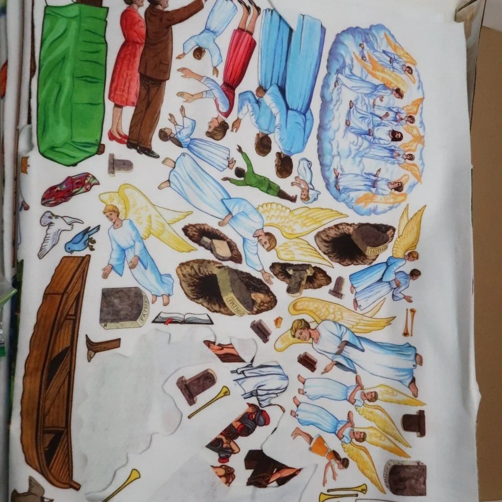 Huge Lot Felt Pages Large Box Display Scenes Betty Lukens Through the Bible
